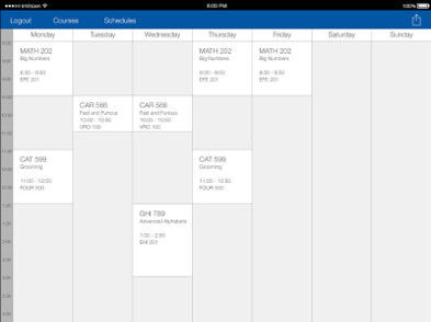 Timetable View